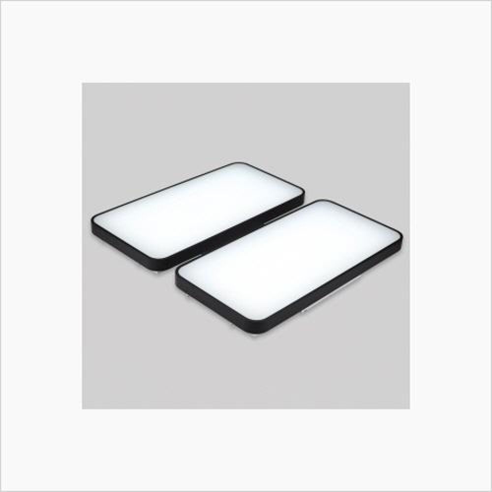 인테리어 홈조명 마빈블랙 4등 LED거실등 100W