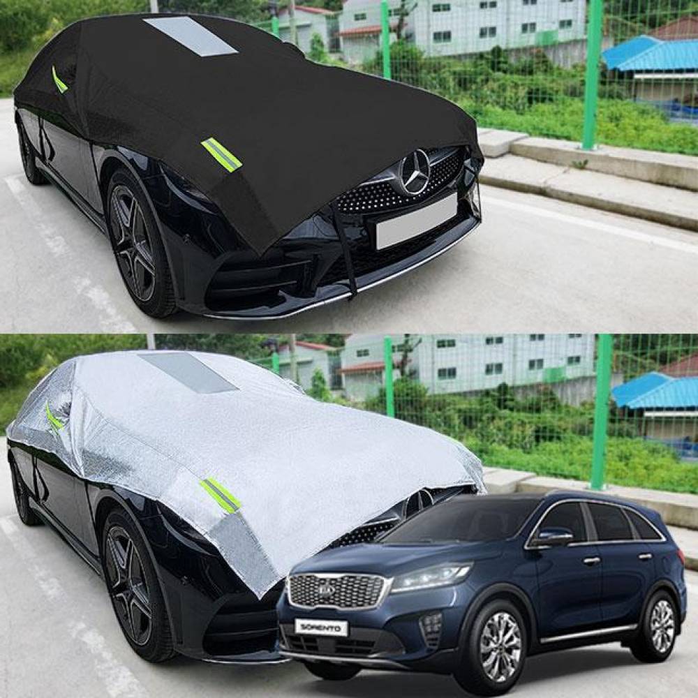 더뉴쏘렌토 자동차커버 반커버 성에방지 커버