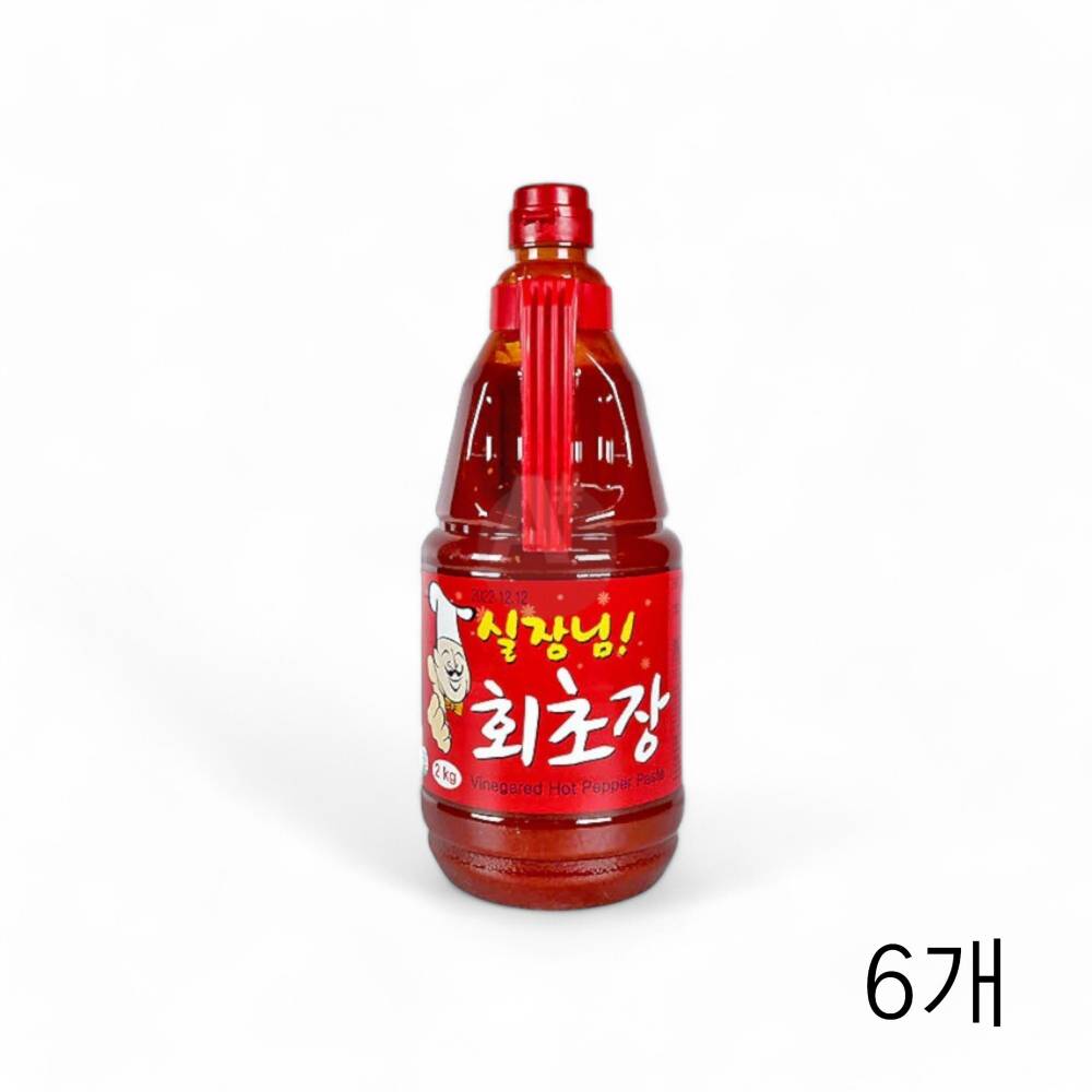 움트리 실장님 회초장 2Kg X 6개 식당 업소용초장 횟집초장 양념초고추장 회초고추장