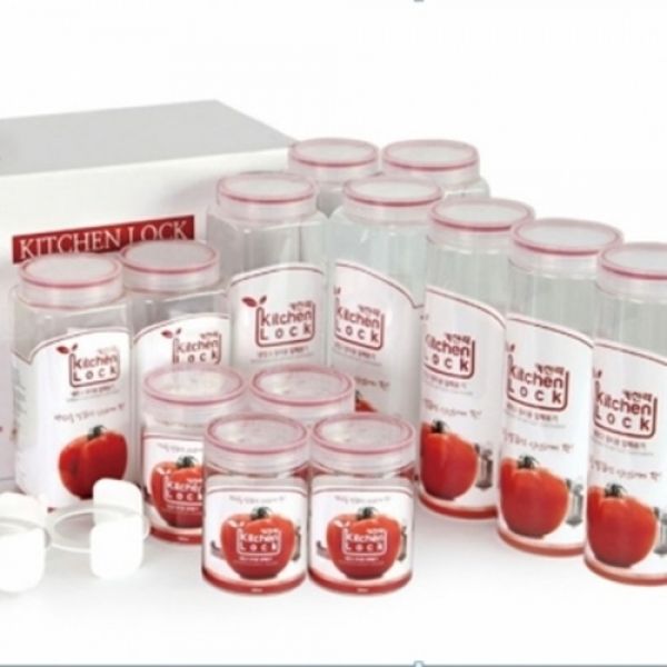 키친락 보관밀폐용기 반찬통 냉장고정리용기 16P SET K4244
