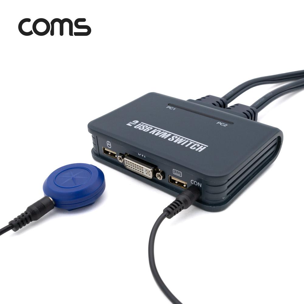 2포트 USB DVI KVM 스위치 케이블