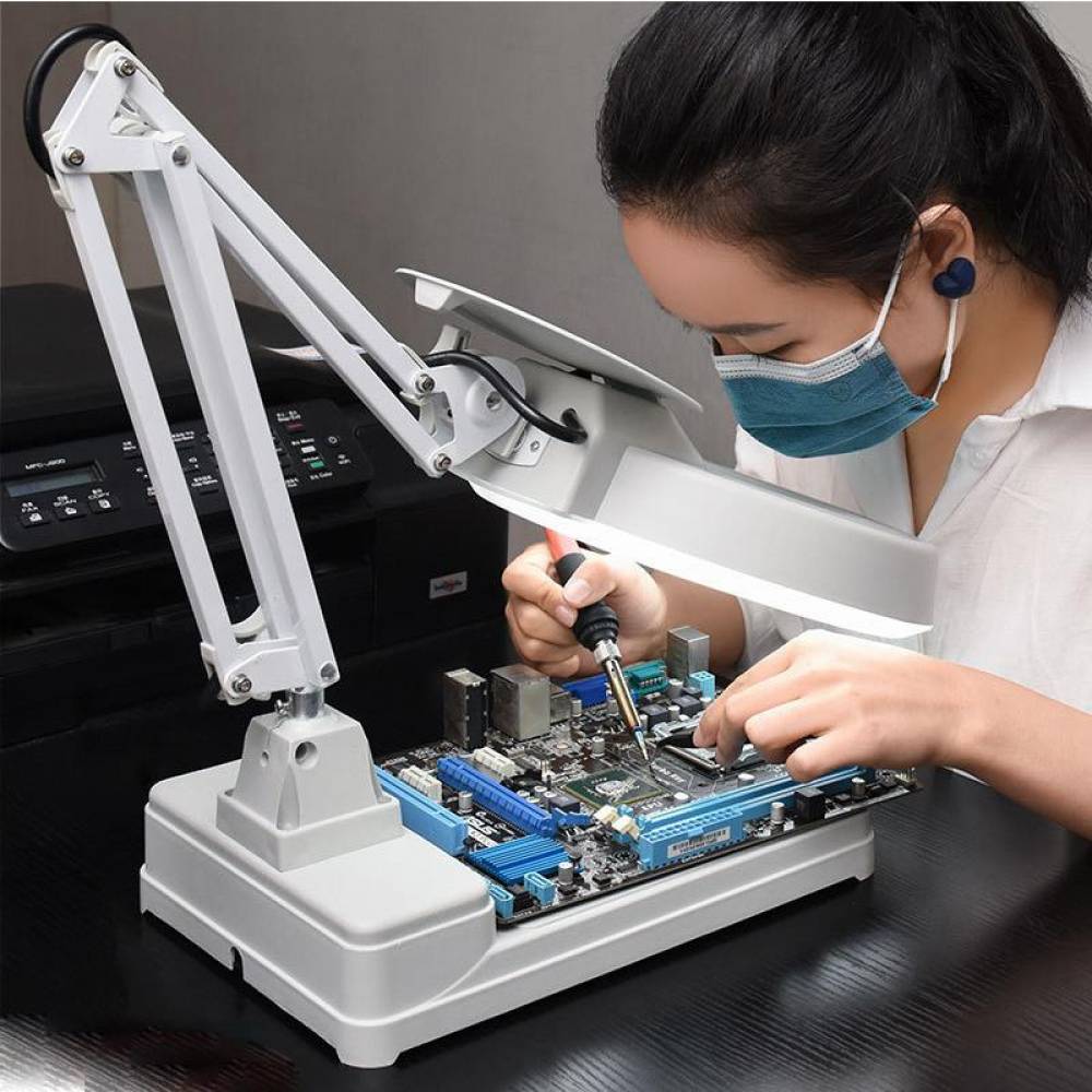 LED 조명 고화질 데스크탑 확대경 2번