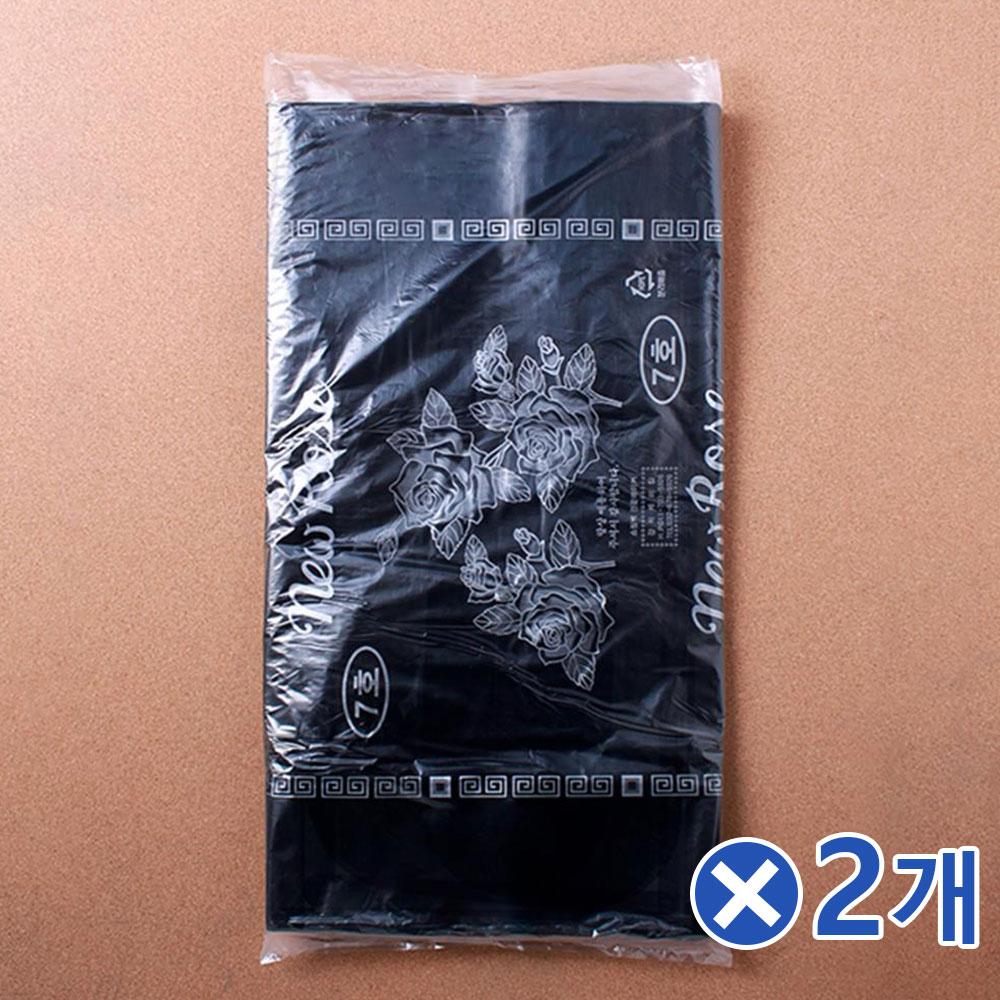 검정7호 이불비닐봉투 50매x2개 재활용봉투 봉지