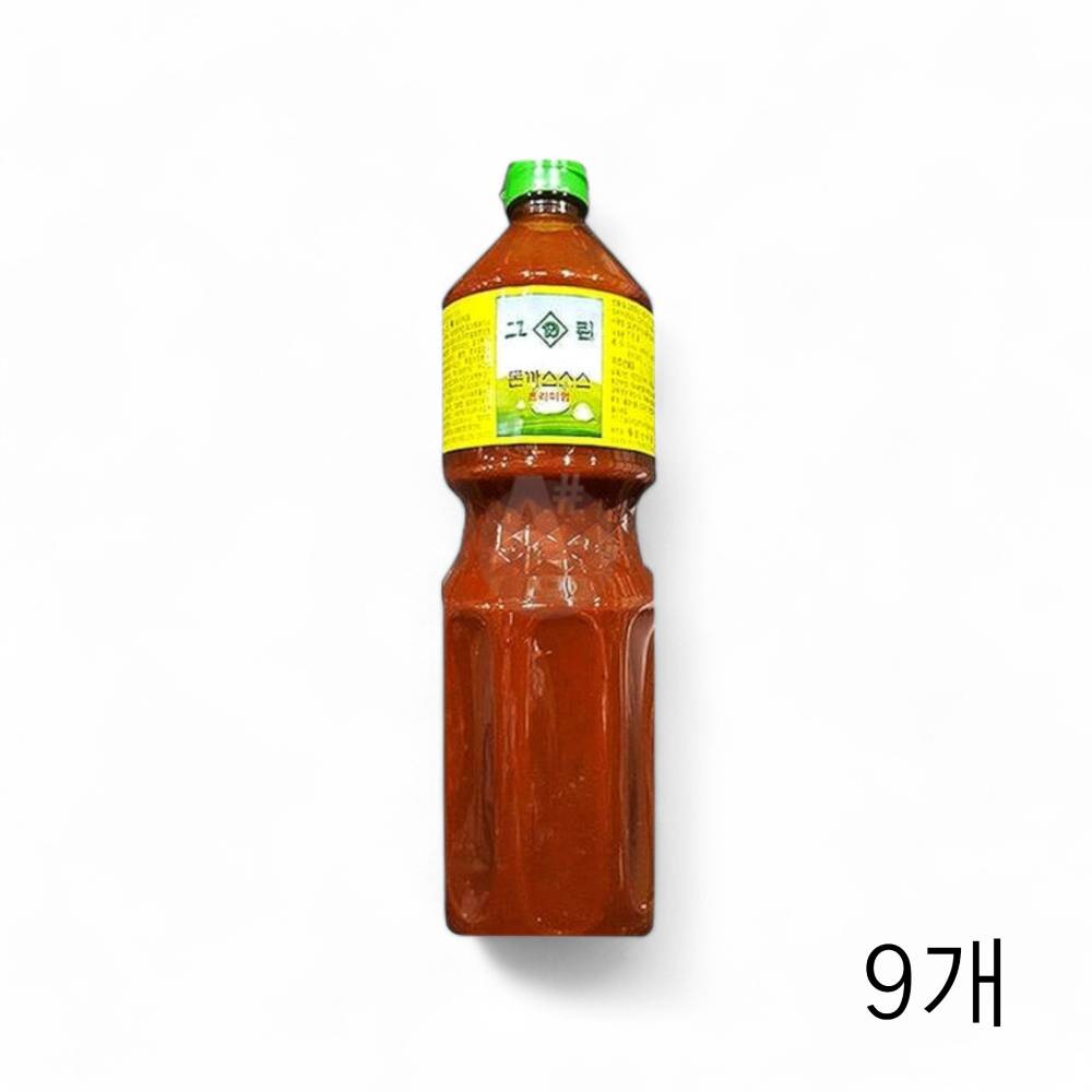 강산 그린 프리미엄 돈까스 소스 2kg X 9개 대용량 업소용 경양식 돈가스소스