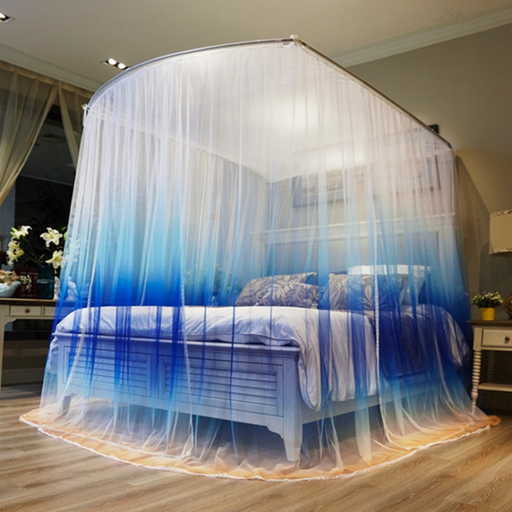 U자 침대모기장 200x220cm 캐노피모기장 침대캐노피