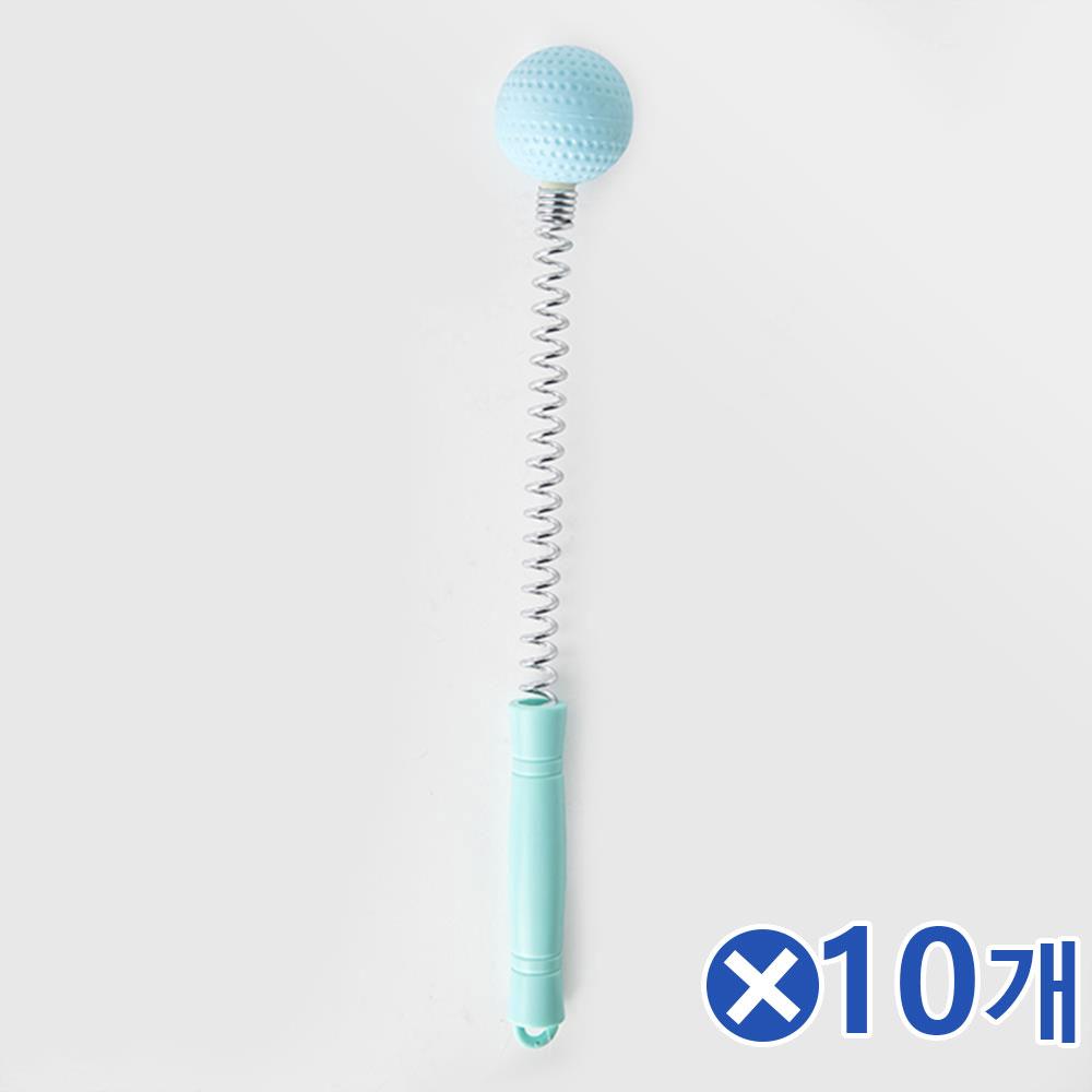 스프링 골프공 안마기 32cm-색상랜덤x10개 셀프마사지