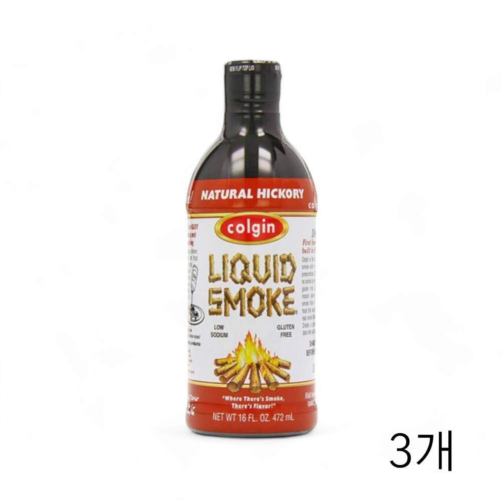 삼미 스모크 리퀴드 소스 472g X 3개 바비큐 양념소스 치킨소스 꼬치소스 떡꼬치소스