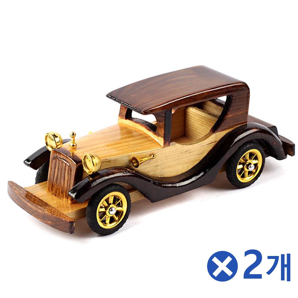 엔틱인테리어 원목 모형자동차-랜덤발송x2개 방꾸미기