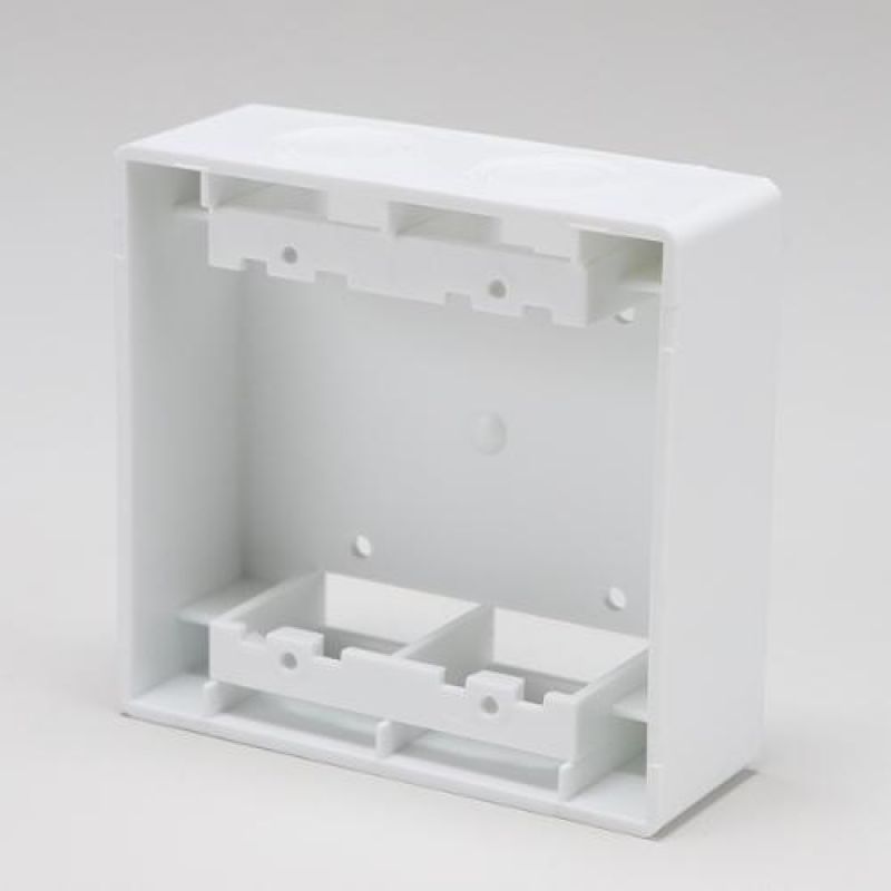 PVC박스 2개용사각 44mm 120x120mm 100개