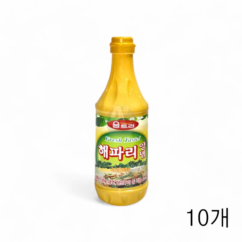 움트리 해파리양념소스 930g X 10개 겨자냉채소스 식당용 식재료 족발 양념소스 대용량