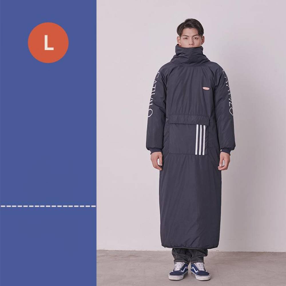 스쿠터 자전거 바람막이 방수 방풍 방한복 네이비 L