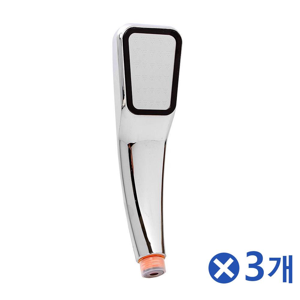 시원한 물줄기 사각 샤워기헤드x3개 욕실수전
