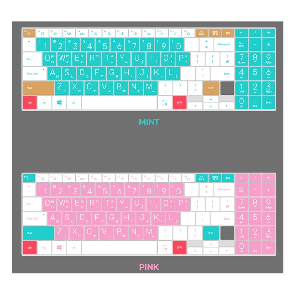 삼성 이온 NT950XCJ 타공 노트북 마카롱 문자키스킨