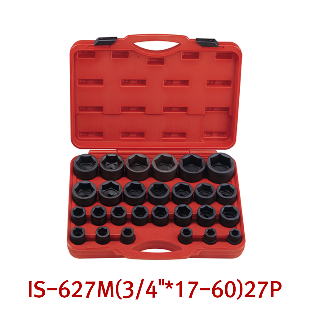 지니어스 임팩트 소켓세트 IS-627M 3/4인치 27PCS