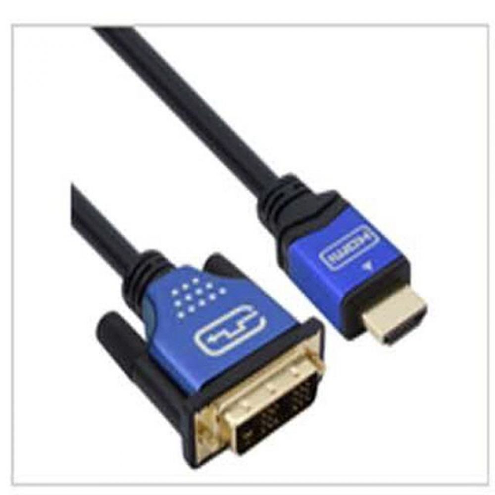 (K) HDMI to DVI Blue Metal 케이블 10M (Ver1.4) HDMI(A-19핀) to DVI(18 1M) Ver 1.4 Cable