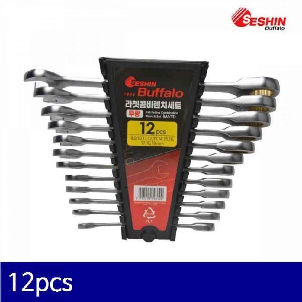 세신버팔로 1133217 라쳇렌치세트(무광) 12pcs   (1SET)