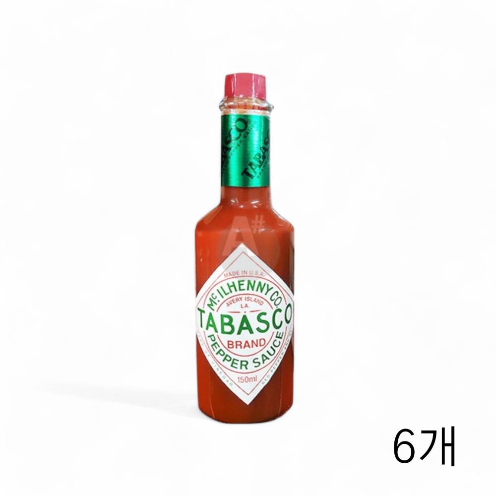 오뚜기 타바스코 페퍼 소스 150g X 6개 피자소스 스파게티 매운소스 핫소스 피자재료