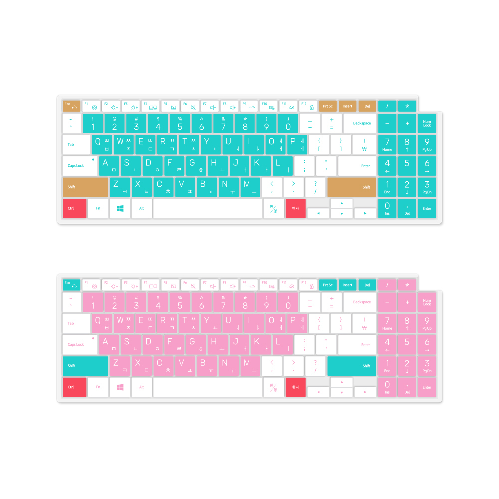 삼성 갤럭시북 프로 NT950XDB 노트북 마카롱 문자키스킨
