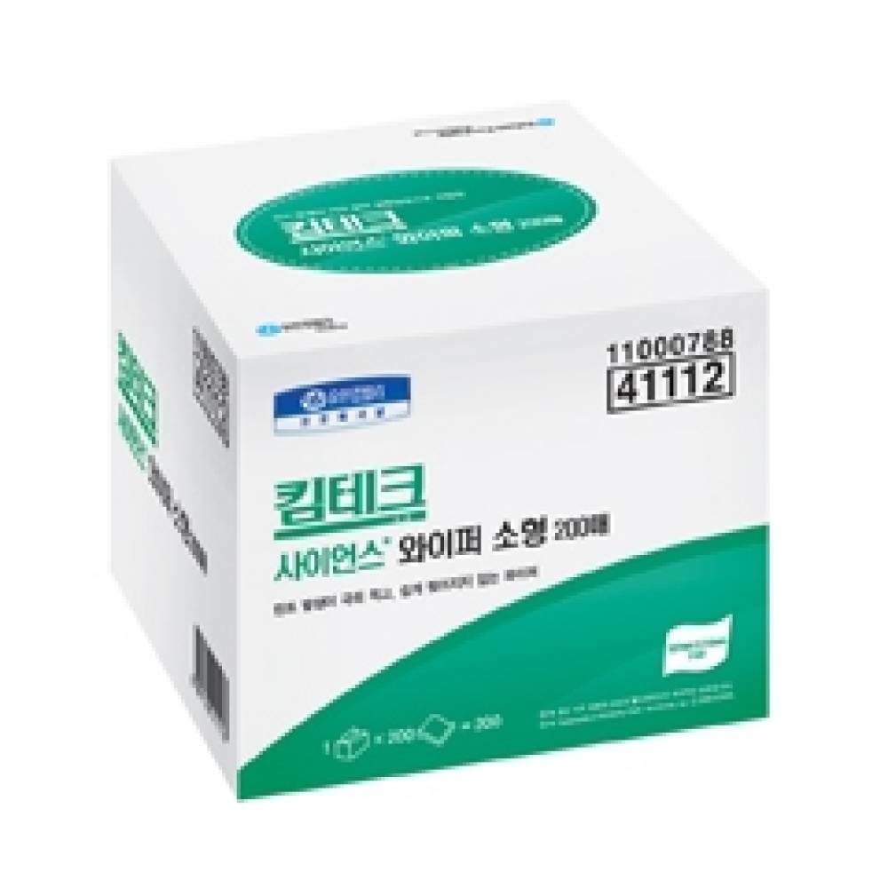 유한킴벌리 킴와이프스 흡착포 와이퍼41112 소형200매