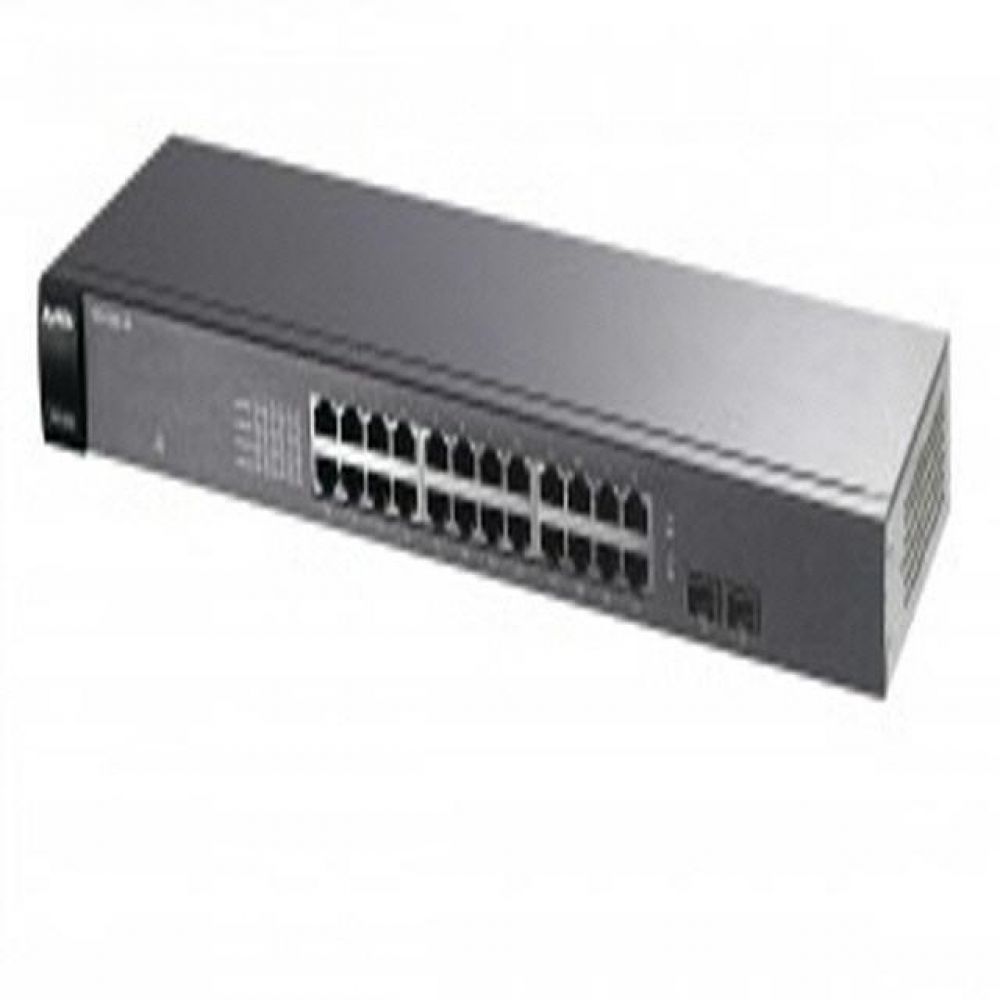 (ZyXEL) Unmanaged 10/100/1000Mbps 24포트   2포트 SFP 기가비트스위치 GS1100-24