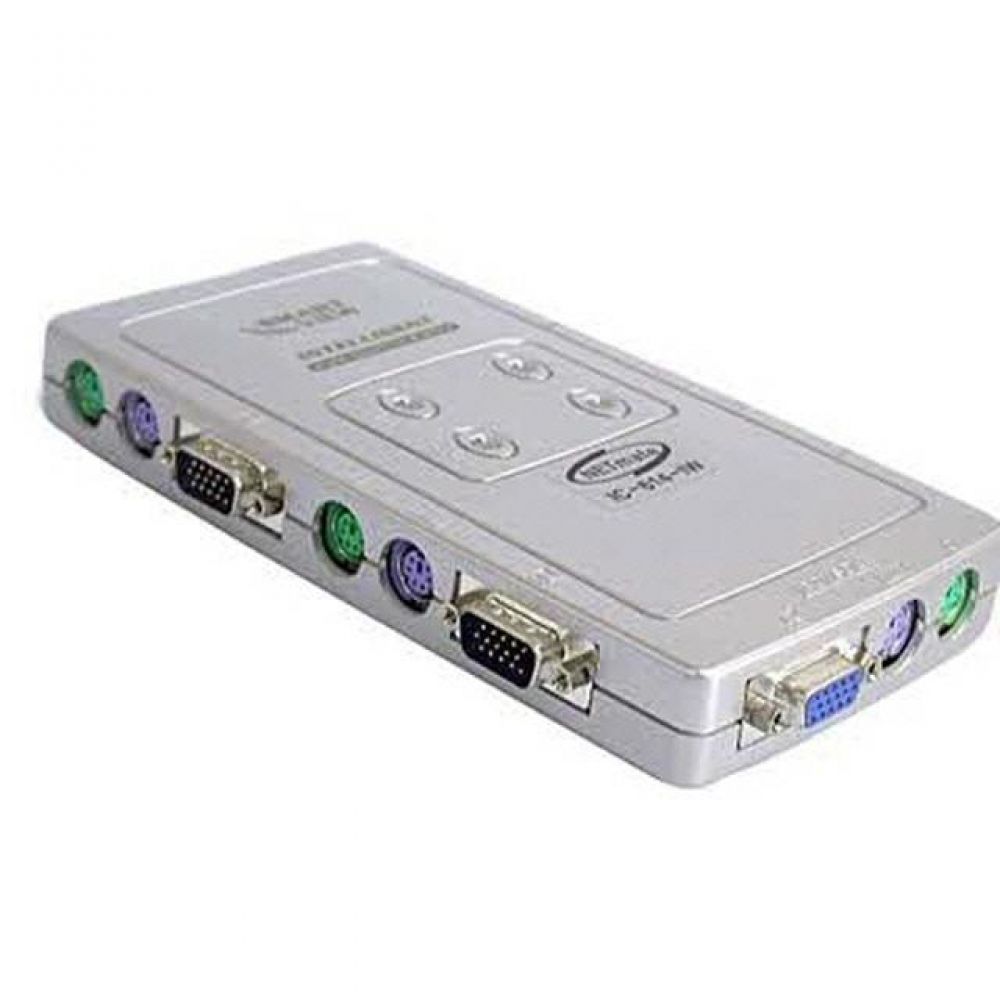 NETMate KVM 4대1 스위치 보급형-케이블포함