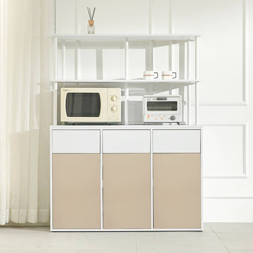 F41213 휴지통 수납장 선반세트 1200 3colors