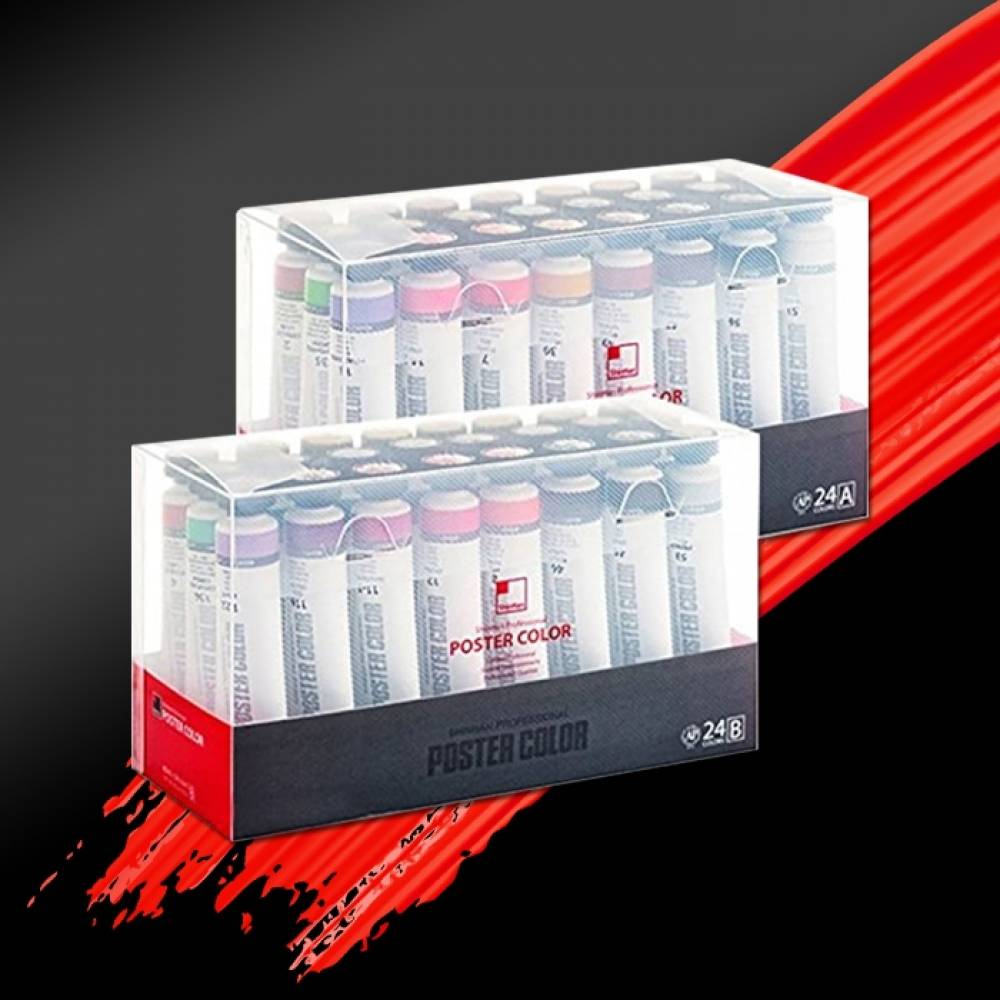 신한 전문가용 포스터컬러(튜브형) 40ml 24색 A