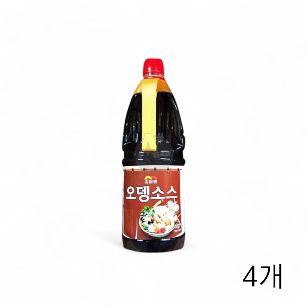 초담원 오뎅소스 1.8L X 4개 어묵육수 우동국물 오뎅다시 오뎅탕육수 어묵탕육수