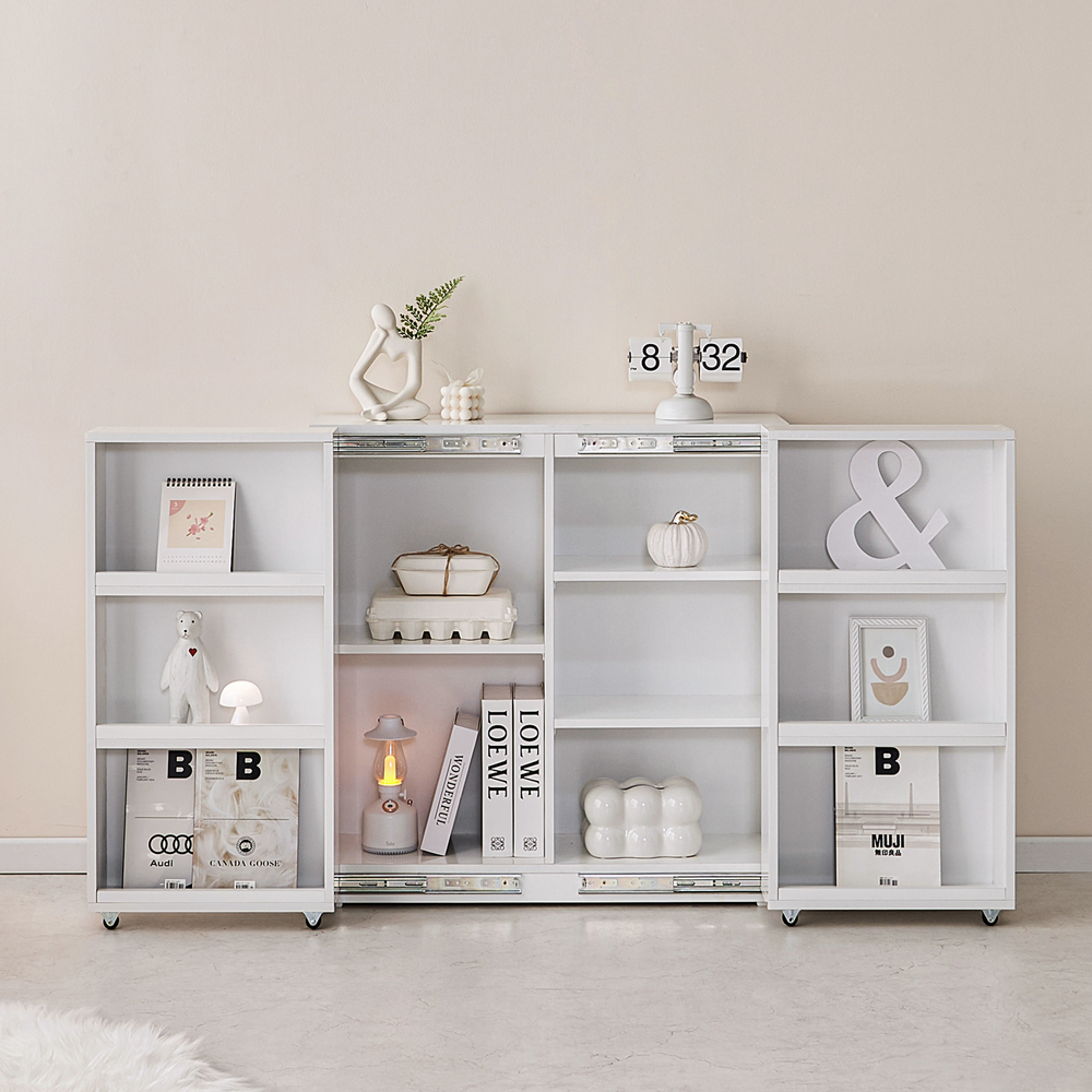 B6250 슬라이딩 수납장 800 3단 1color
