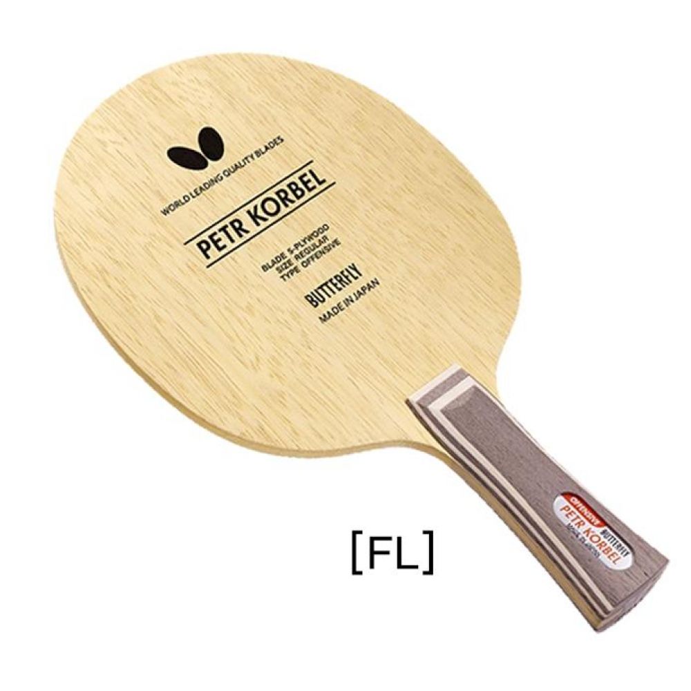 양핸드 공격형 버터플라이 코르벨 탁구라켓 FL