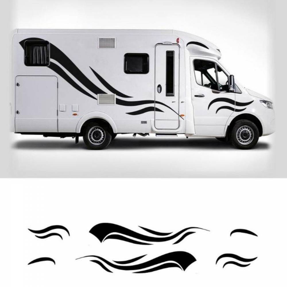 차량용 스티커 카라반 필름 입체 데칼스티커