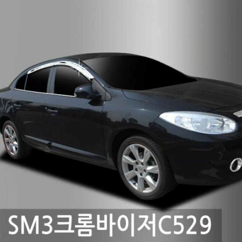 SM3(09년_현재) 크롬도어바이저 4PCS 차량용 썬바이저 윈도우바이저