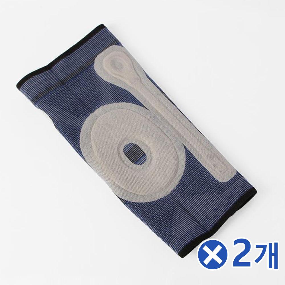 레저용 실리콘패드 무릎 보호대 1P-블랙x2개 무릎밴드