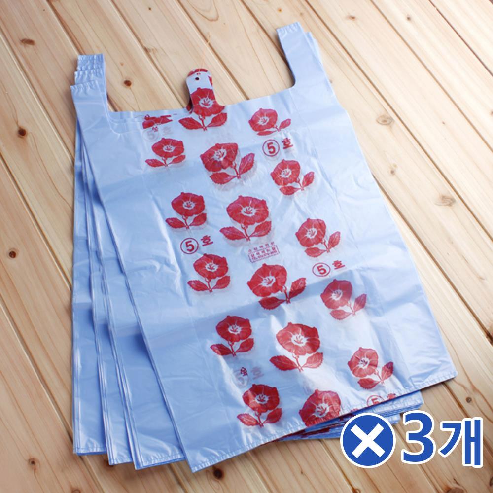 튼튼한 이불 비닐봉투 청5호 50Px3개 마트봉투 봉지