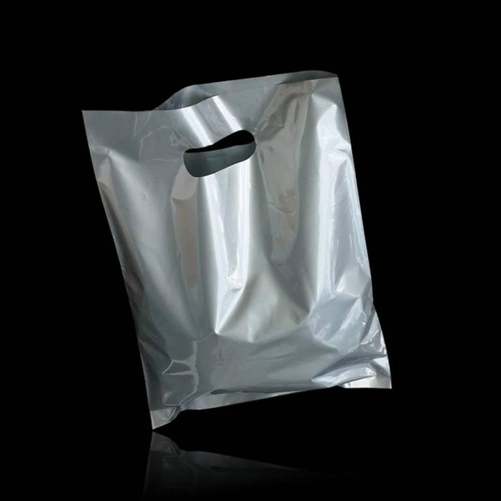 질긴 실버 PE 펀칭 팬시봉투 쇼핑백 60X70cm 50P