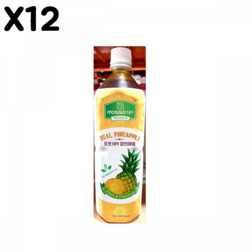 FK 파인애플 음료베이스(파인애플 9배희석 1L)X12