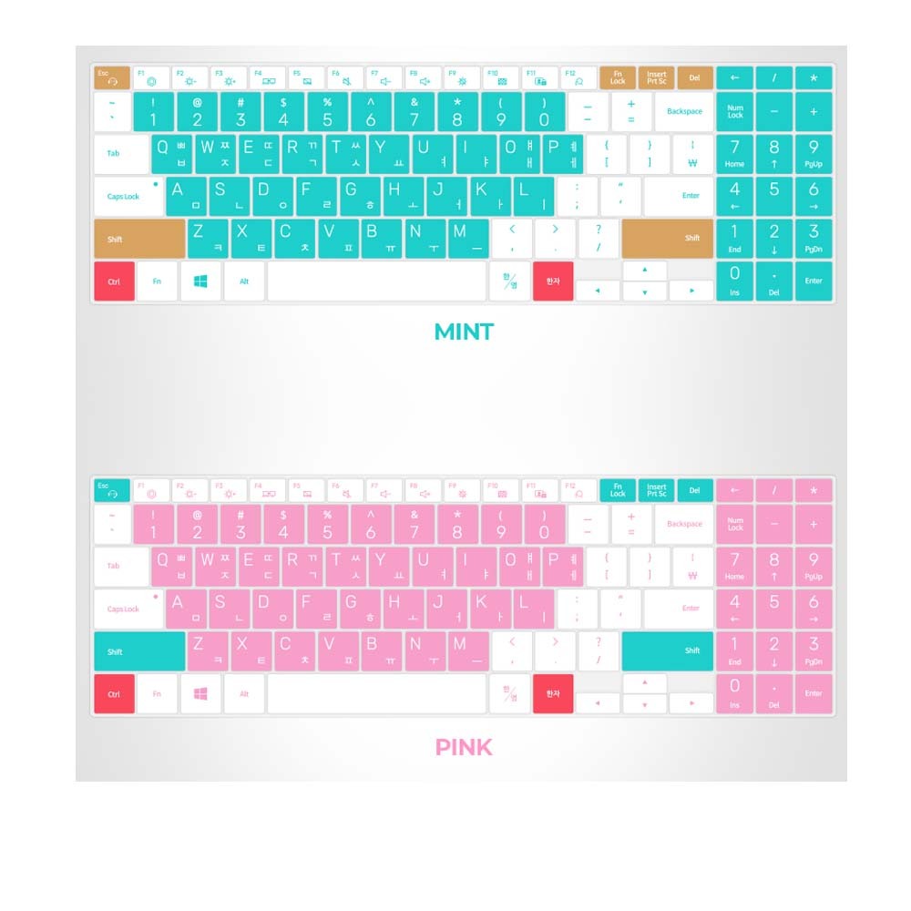 삼성 플러스 NT550XCJ 노트북 마카롱 문자키스킨