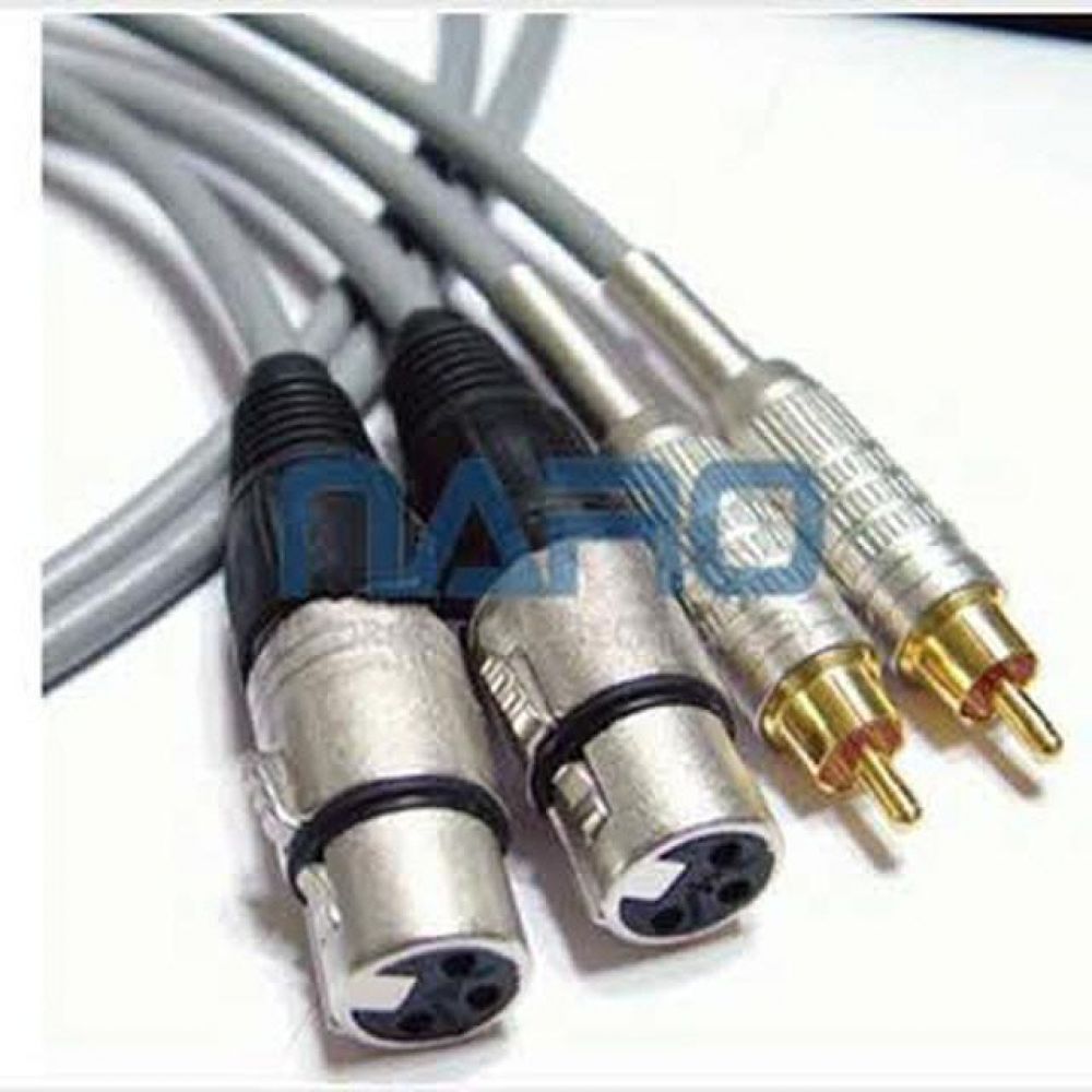 CN XLR 암 RCA 변환 케이블 10M 1쌍 4E6ATG 제작