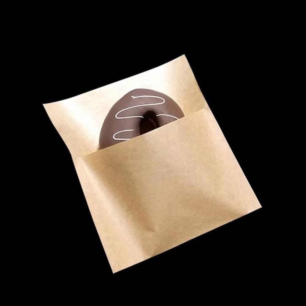 ᄃ형 크라프트 도너츠 종이봉투 15cmX16cm 1500P