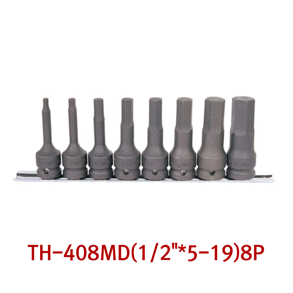 지니어스 육각비트 소켓세트 (임팩트) TH-408MD 8PCS