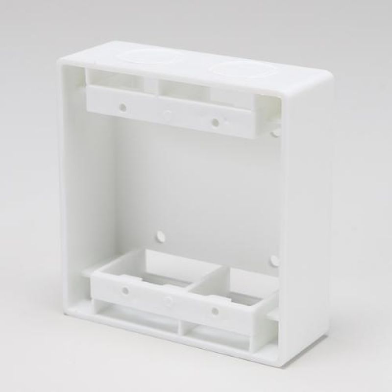 PVC박스 2개용사각 44mm 120x115mm 100개