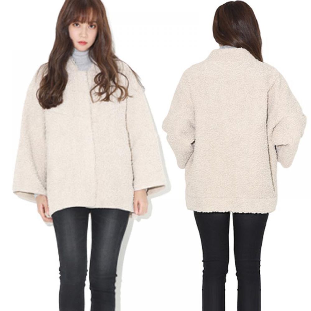 양털 코트 예쁜핏 따뜻한 겨울 코트형 점퍼