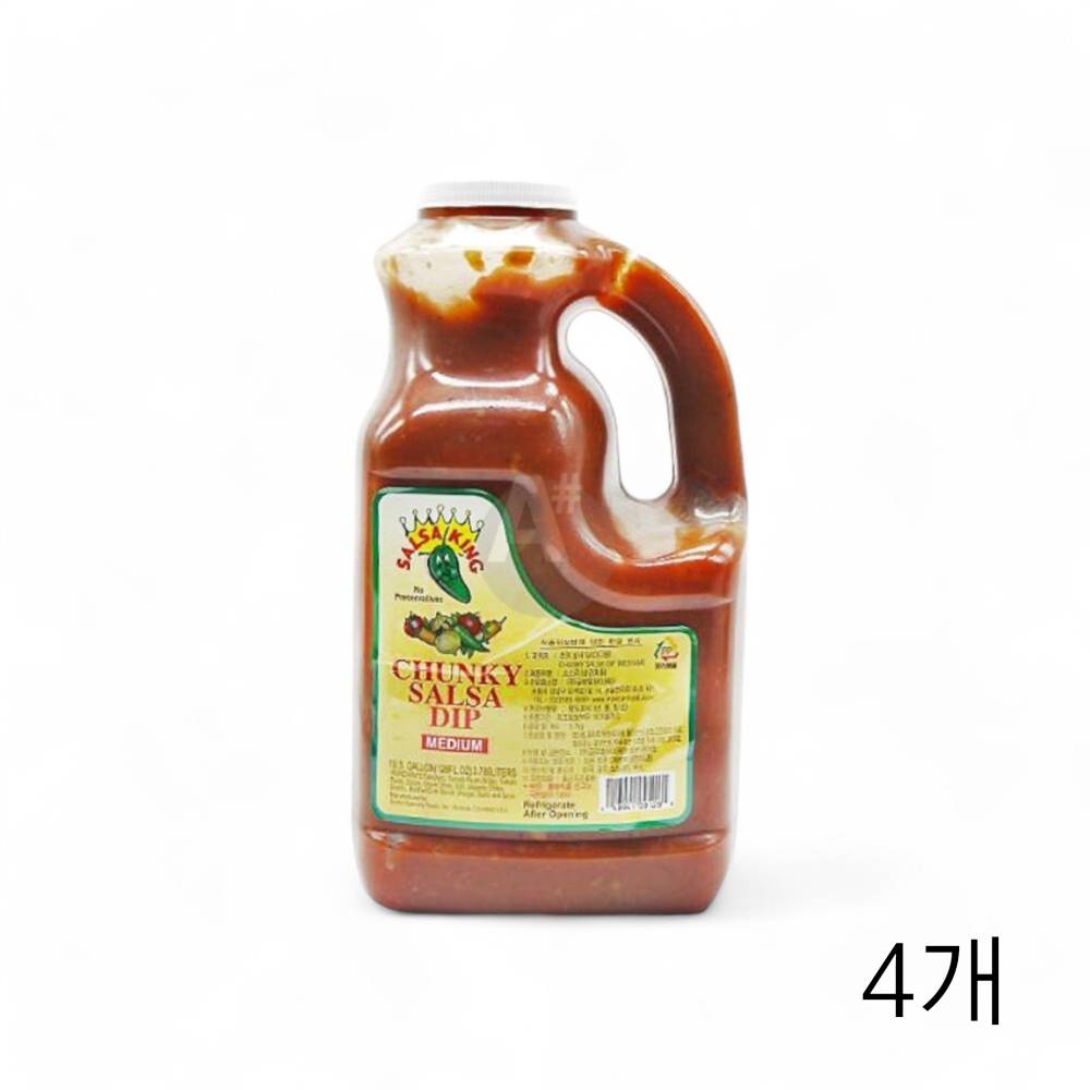 효림산물 청키살사소스 3.7Kg X 4개 대용량 나초 딥핑소스 멕시칸요리 업소용식자재