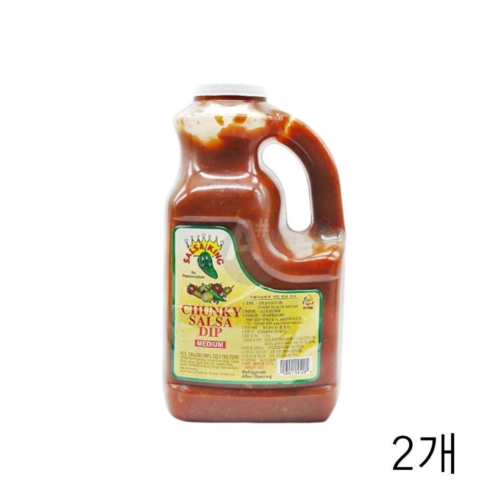효림산물 청키살사소스 3.7Kg X 2개 대용량 나초 딥핑소스 멕시칸요리 업소용식자재