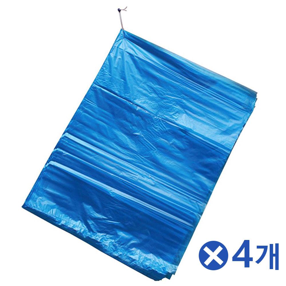 100매 청색-48 다용도 비닐봉투x4개 시장봉투 봉지