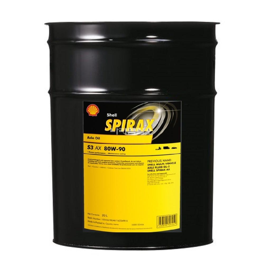 Shell 액슬오일 Spirax S3 AX 80W-90 20L 스파이렉스