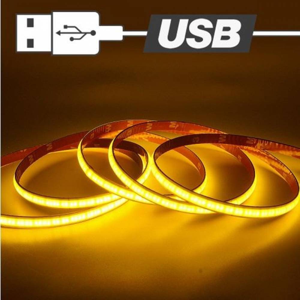 USB전원 슬림 면발광 무드등 LED바 웜화이트 250cm