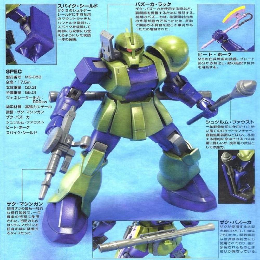 완성품 HGUC 자쿠 I 건프라