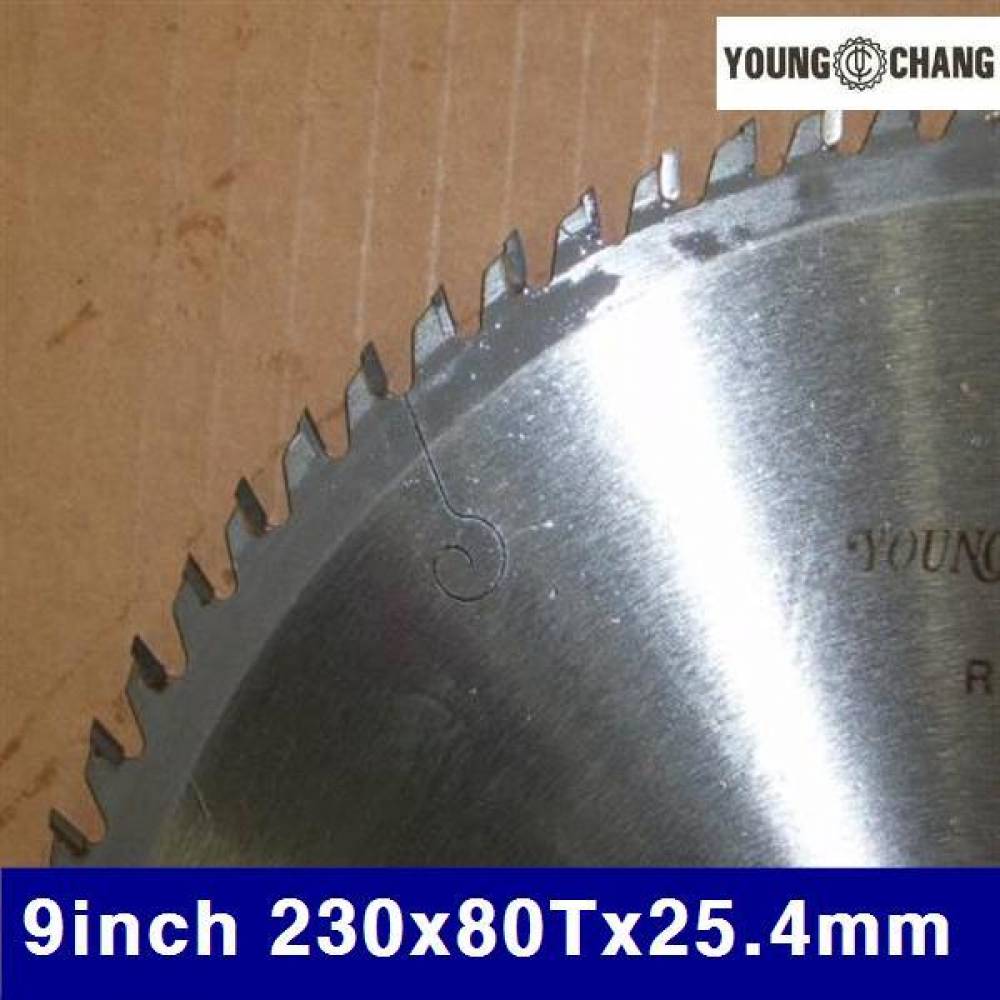 영창 3920060 목재용 원형팁쇼 9Inch 230x80Tx25.4mm 80 (1EA)