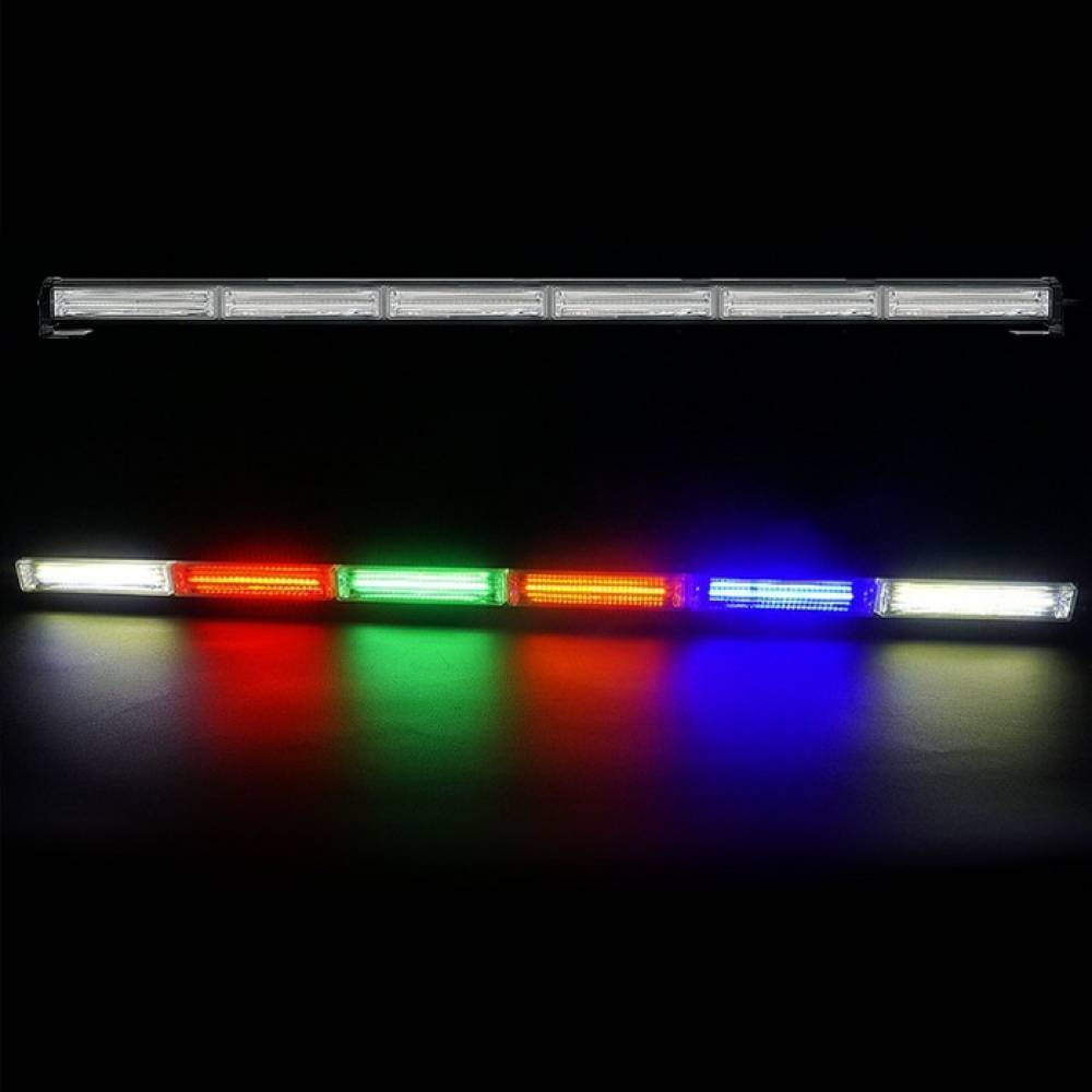 12V 24V 자동차량용 스위치 시거잭 모듈내장형 COB면발광 6구 LED바라이트 경광등